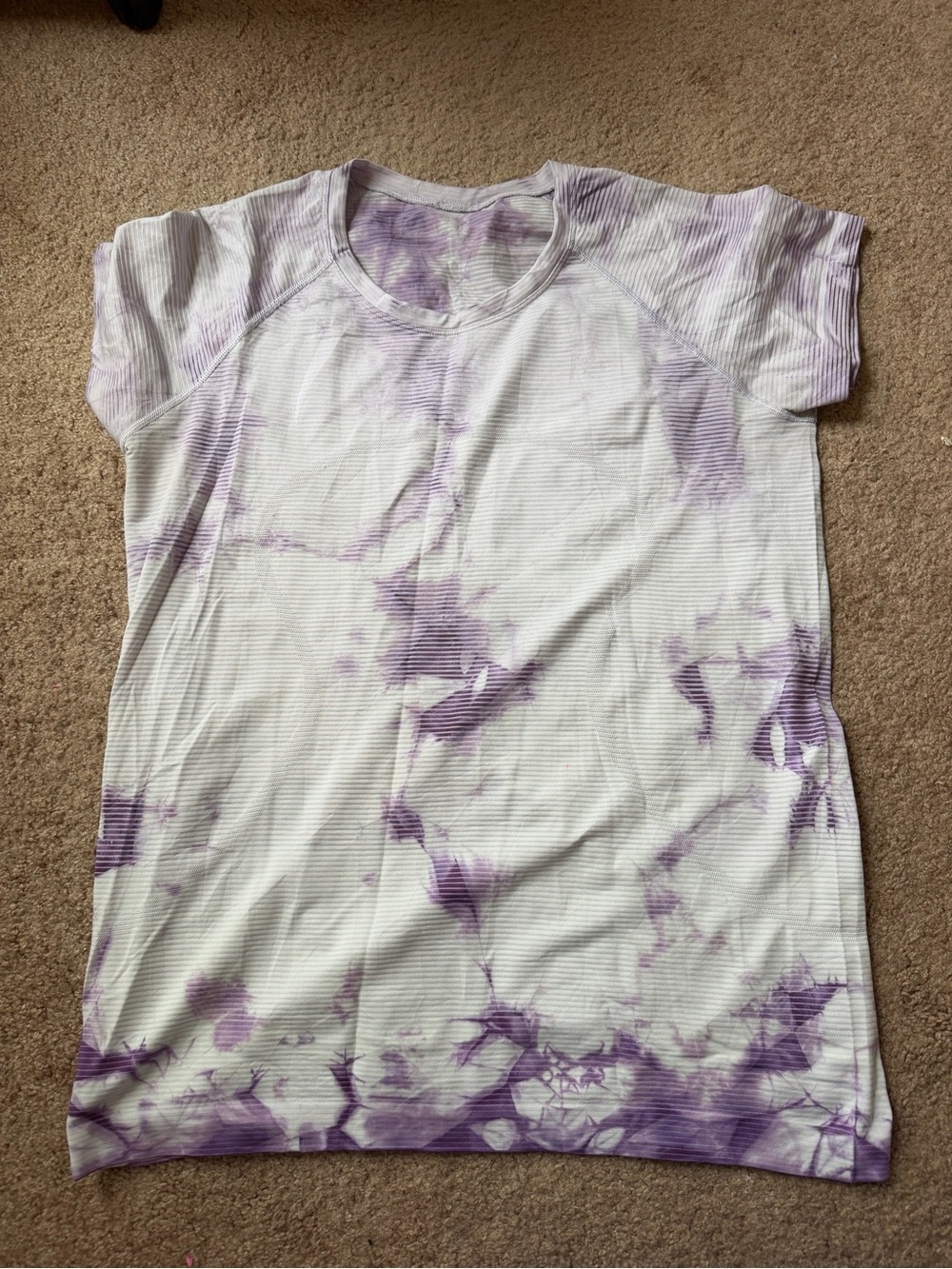 Lululemon Purple Tie-Dye Short Sleeve Tee